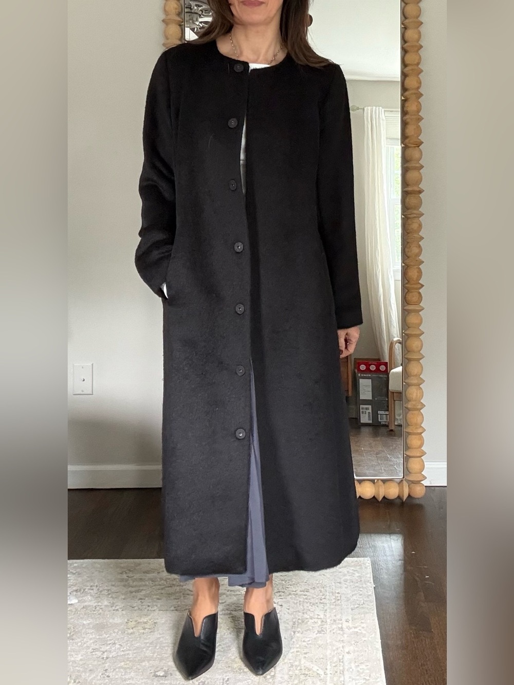Eileen Fisher Alpaca Blend Long Coat